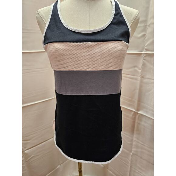 Sweaty Betty Morgan Workout Tank Top Size XS, Pink Black & Grey - Picture 1 of 3